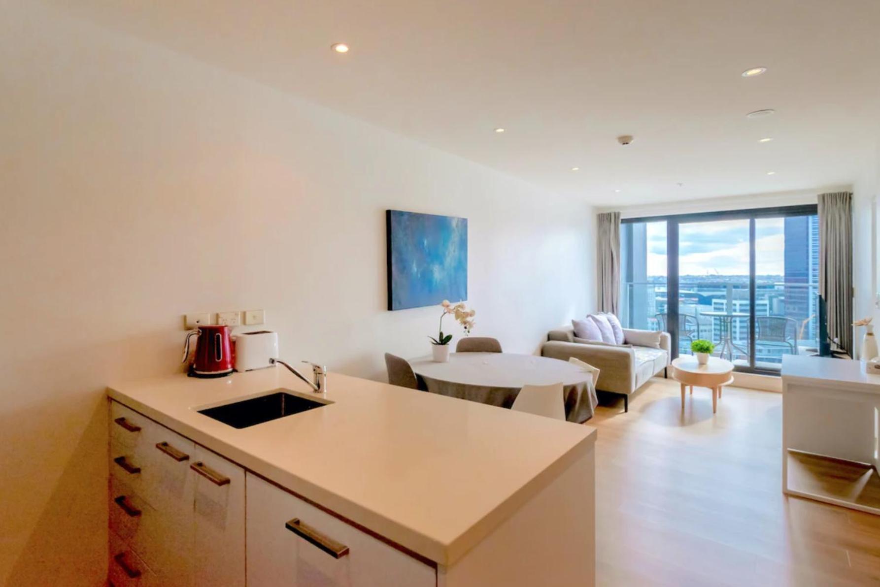 Skytower And City View 2 Bedroom Apartment On High Floor Auckland Zewnętrze zdjęcie